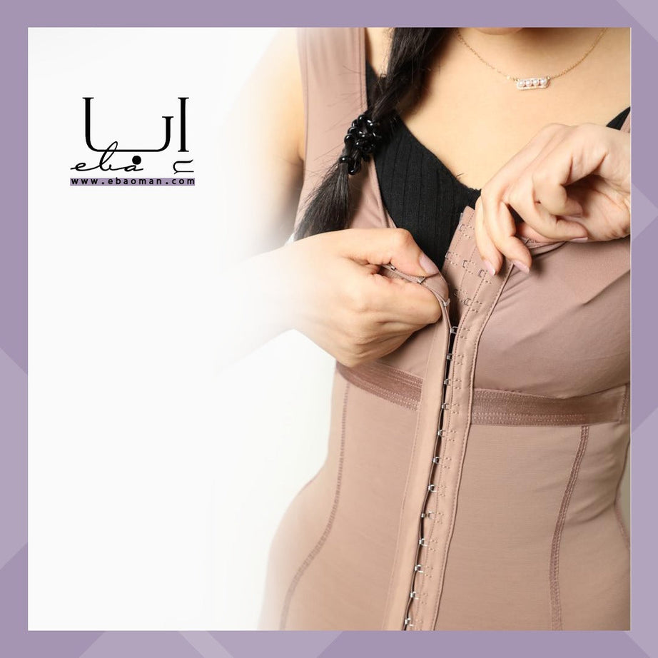 مشد شد الجسم ونحت الخصر مع مشابك أمامية