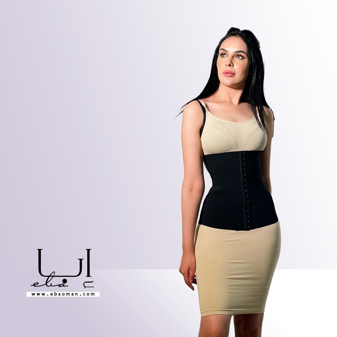 مشد البطن بتحكم مضاعف بثلاث طبقات للولادة والجيم